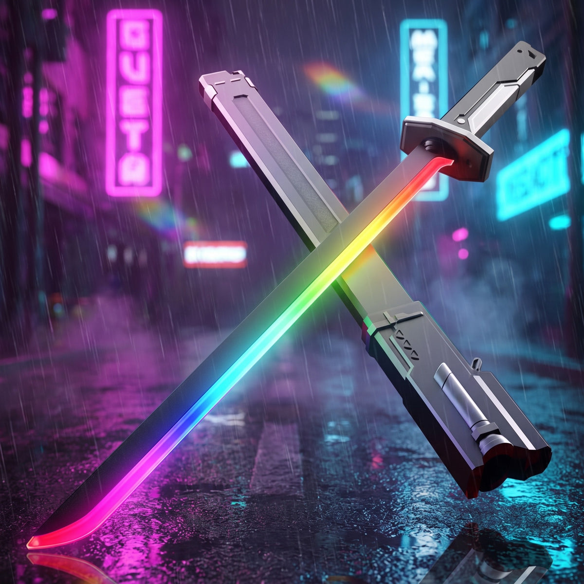 Cyberpunk RGB Spark Blade