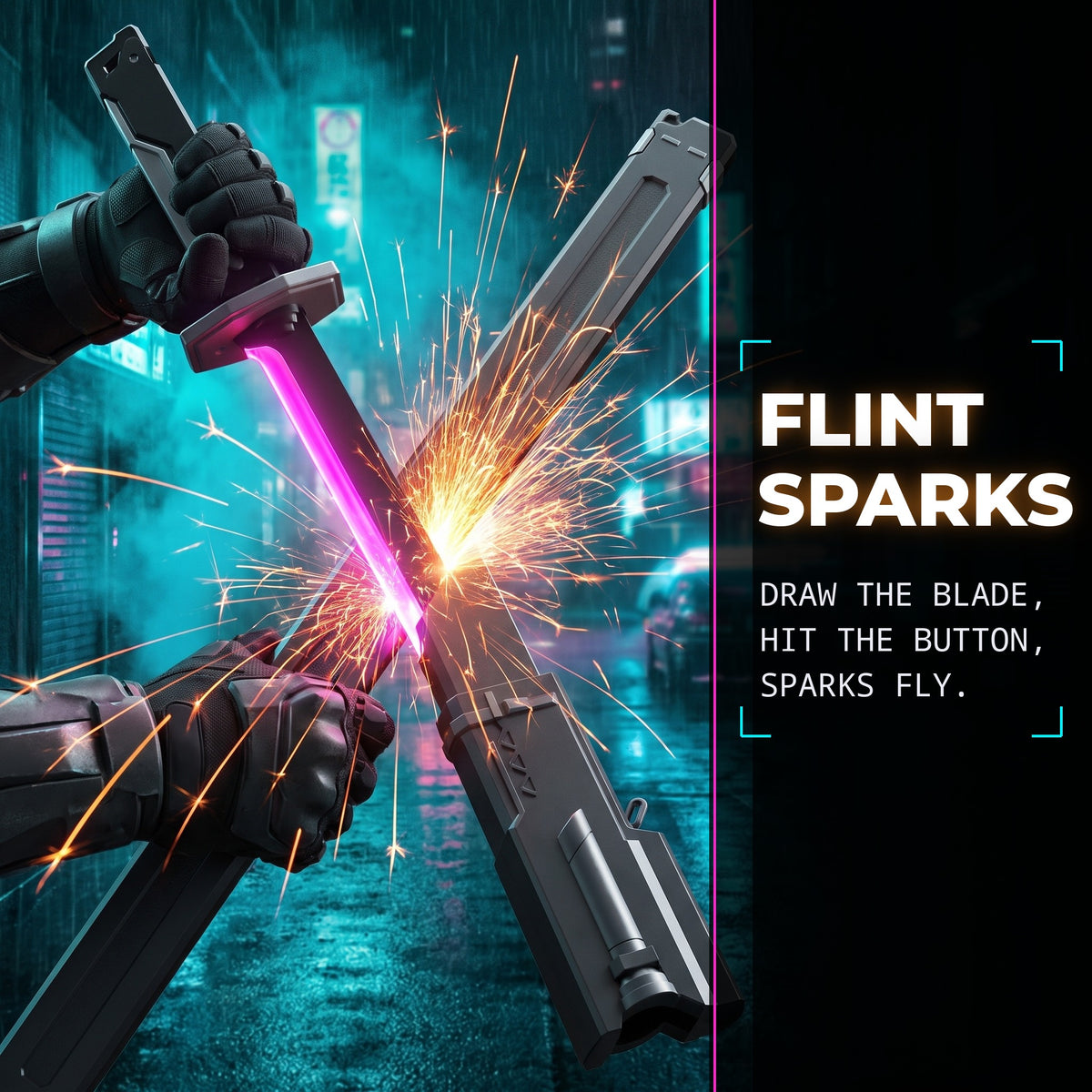 Cyberpunk RGB Spark Blade